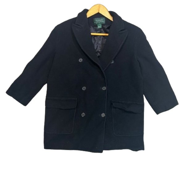 Lauren Ralph Lauren Jackets & Blazers - Lauren Ralph Lauren Womens Wool Blend Full Button Winter Coat Peacoat Jacket 14